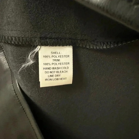 Black leather-like Promesa strappy dress great condition perfect for date night - Picture 4 of 8